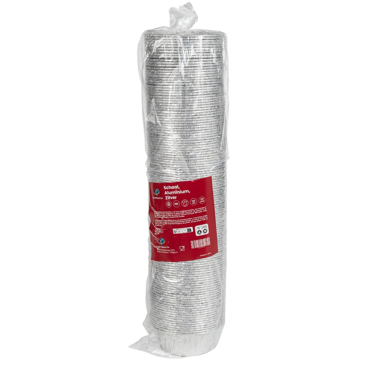 125x Aluminium cups 150 ml