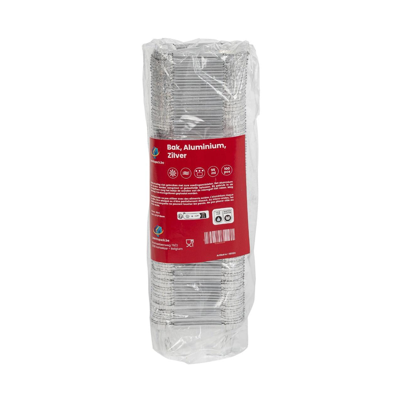 1000x Aluminium bak 75x75x35 mm 95ml