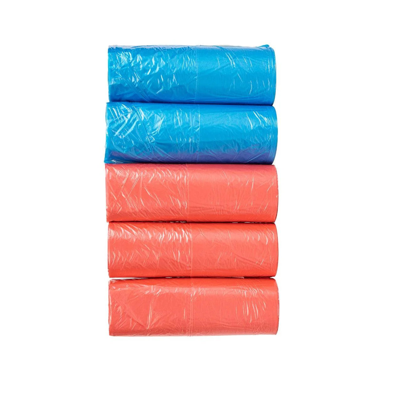 100x Afvalzakken met handvat 46x63 cm - 30L