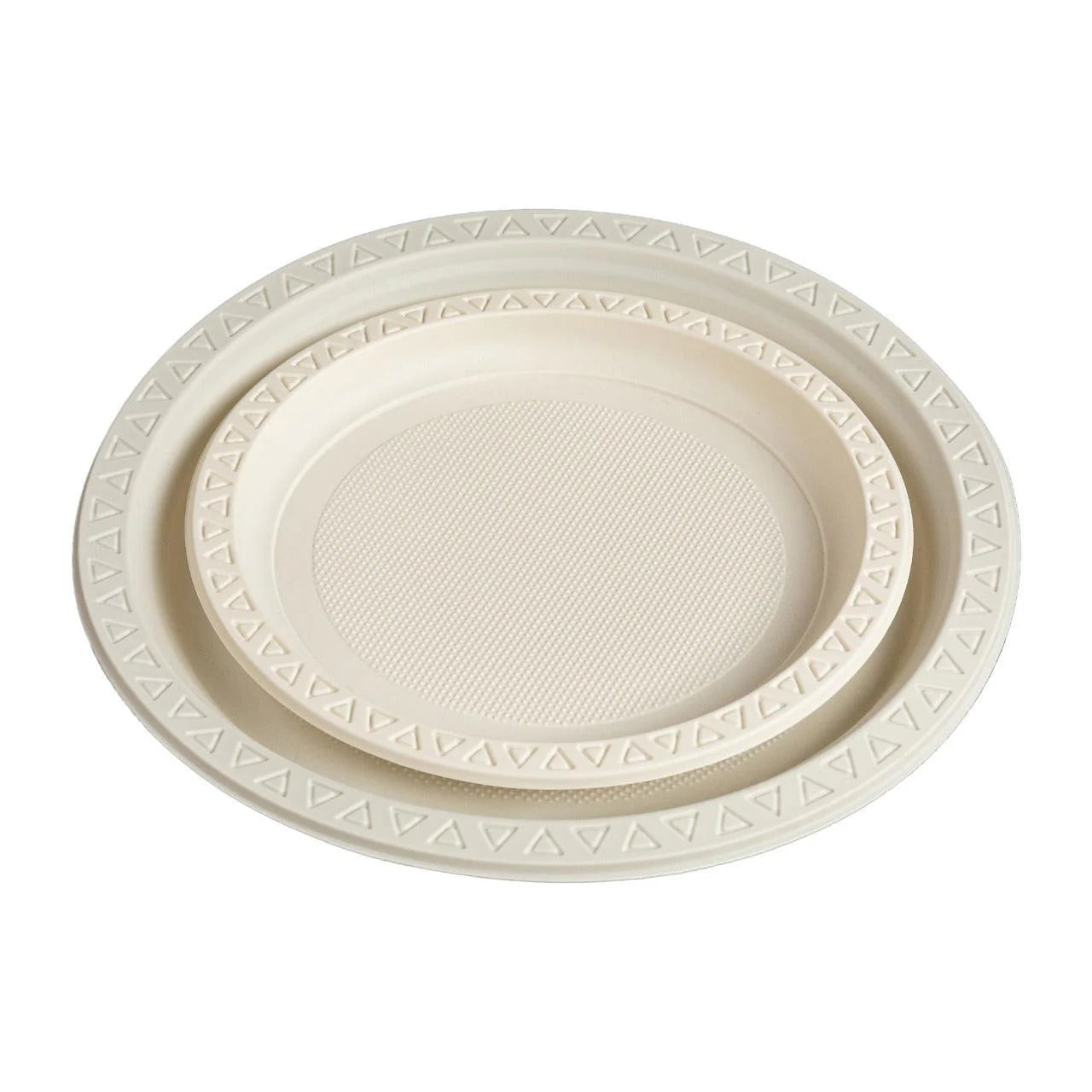 250x Herbruikbaar Bord Ø23 cm – PP & Mais – 9 inch – 2,5 cm hoog