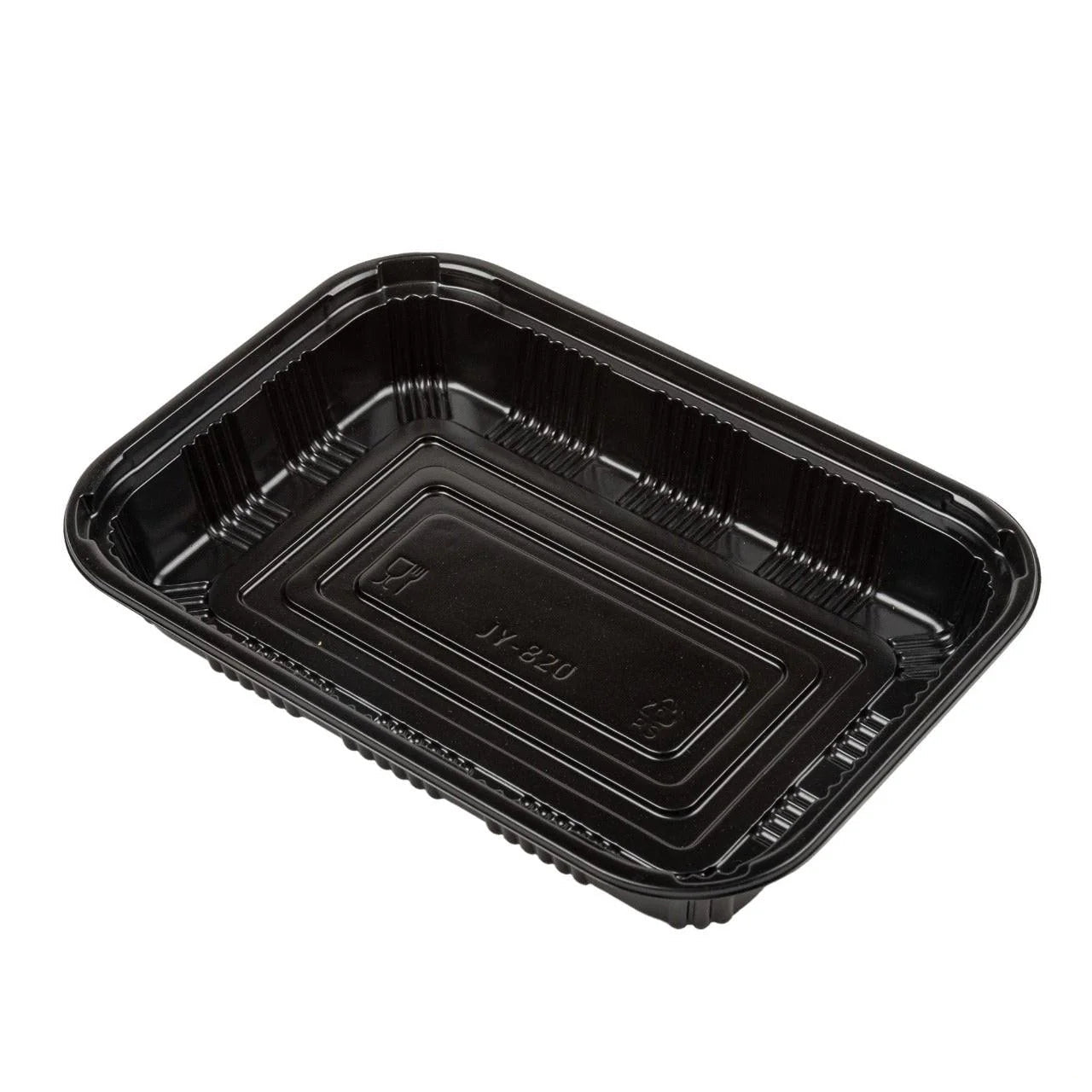 300x Sushi Tray + Deksel 210x145x35mm – Zwart