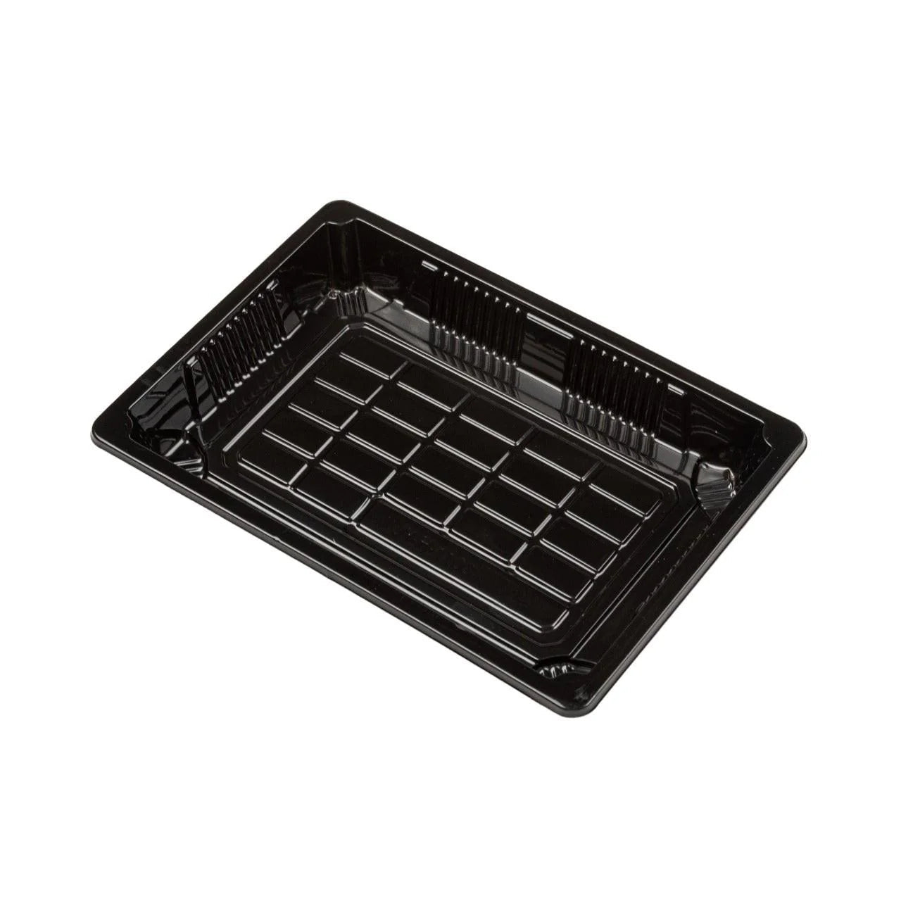 400x Sushi Tray + Deksel 165x115x20mm – Zwart