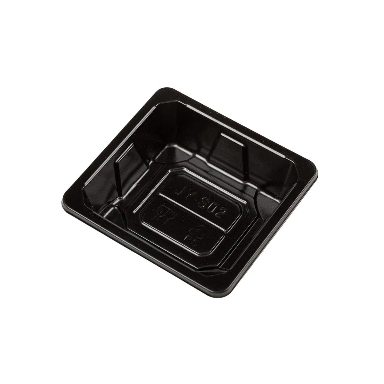 1200x Sushi Tray + Deksel 84x79x24mm – Zwart