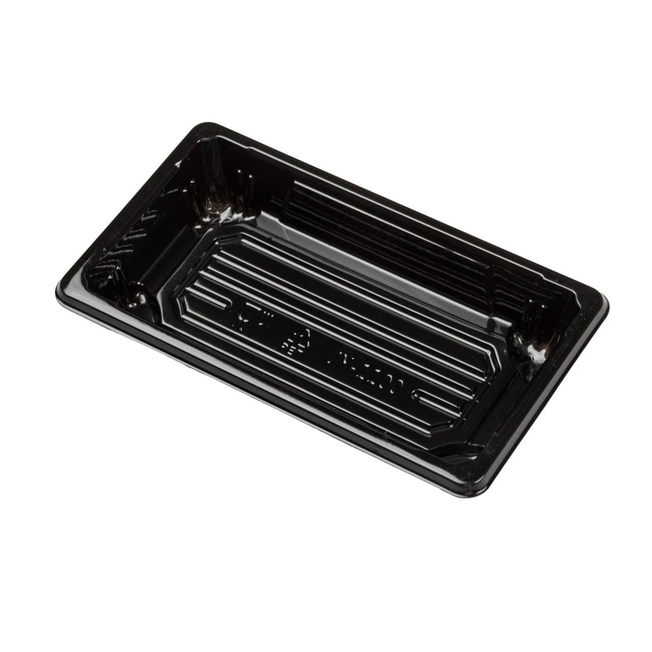 800x Sushi tray + deksel 140x80x22mm Zwart