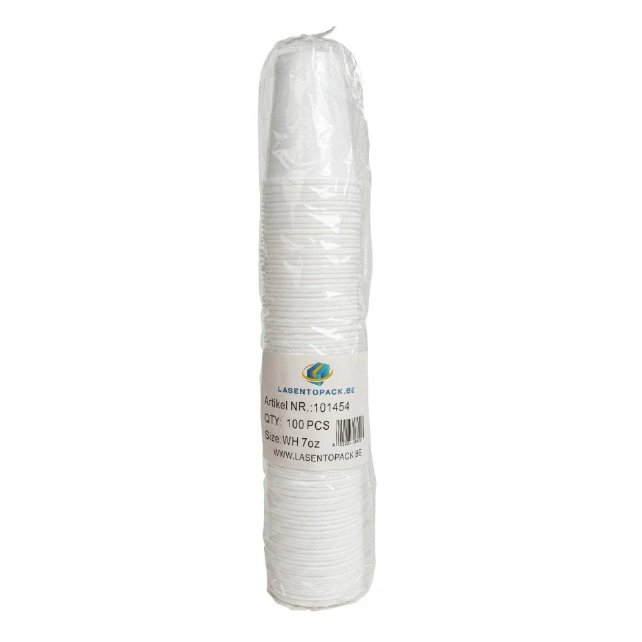 Disposable waterglazen wit 20cl (2000 stuks)