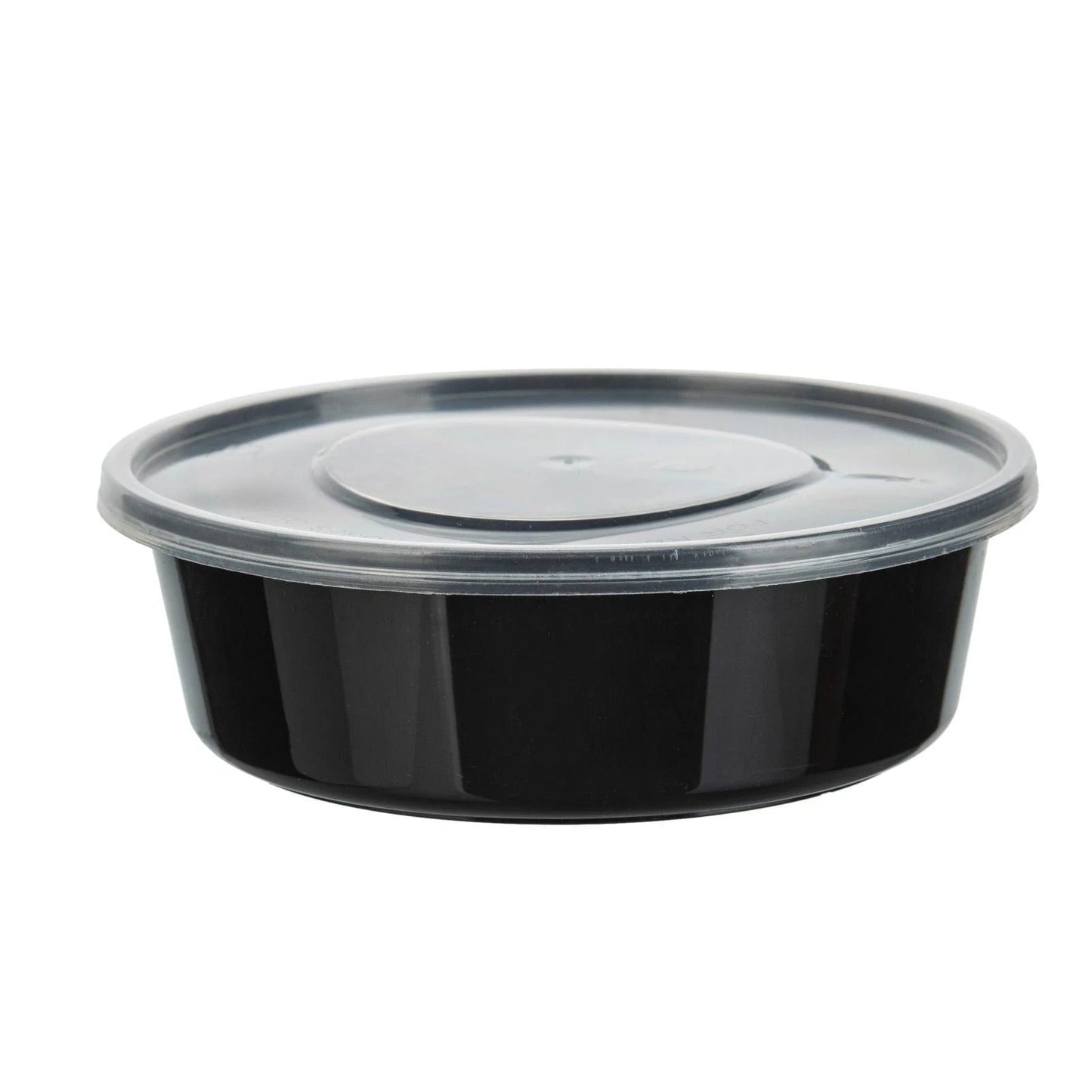 450x Asian Soep- of Pokébowl + Deksel – 300 ml (10 oz) – Zwart – Herbruikbaar PP Ø122 mm