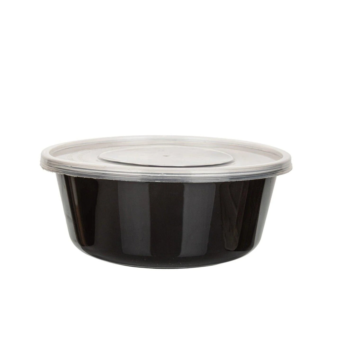 300x Asian Soep- of Pokébowl + Deksel – 500/600 ml 20oz – Zwart – Herbruikbaar PP Ø148mm