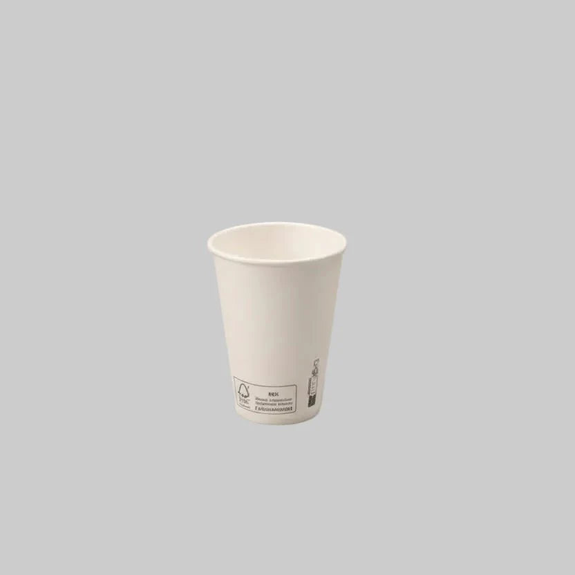 1000x Kartonnen koffiebeker 230cc 8oz wit FSC Mix