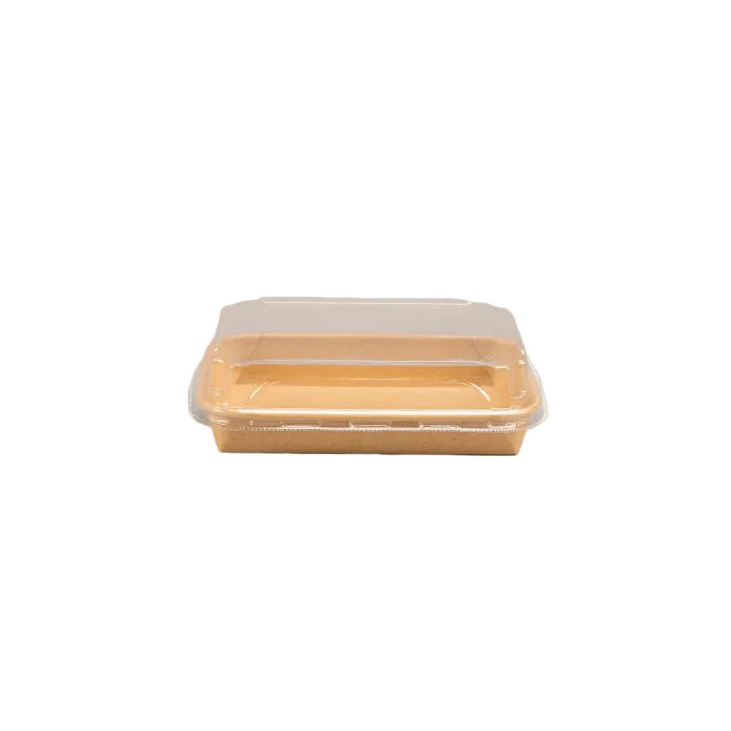 300x Sushi tray karton + deksel 165x115x25 Kraft