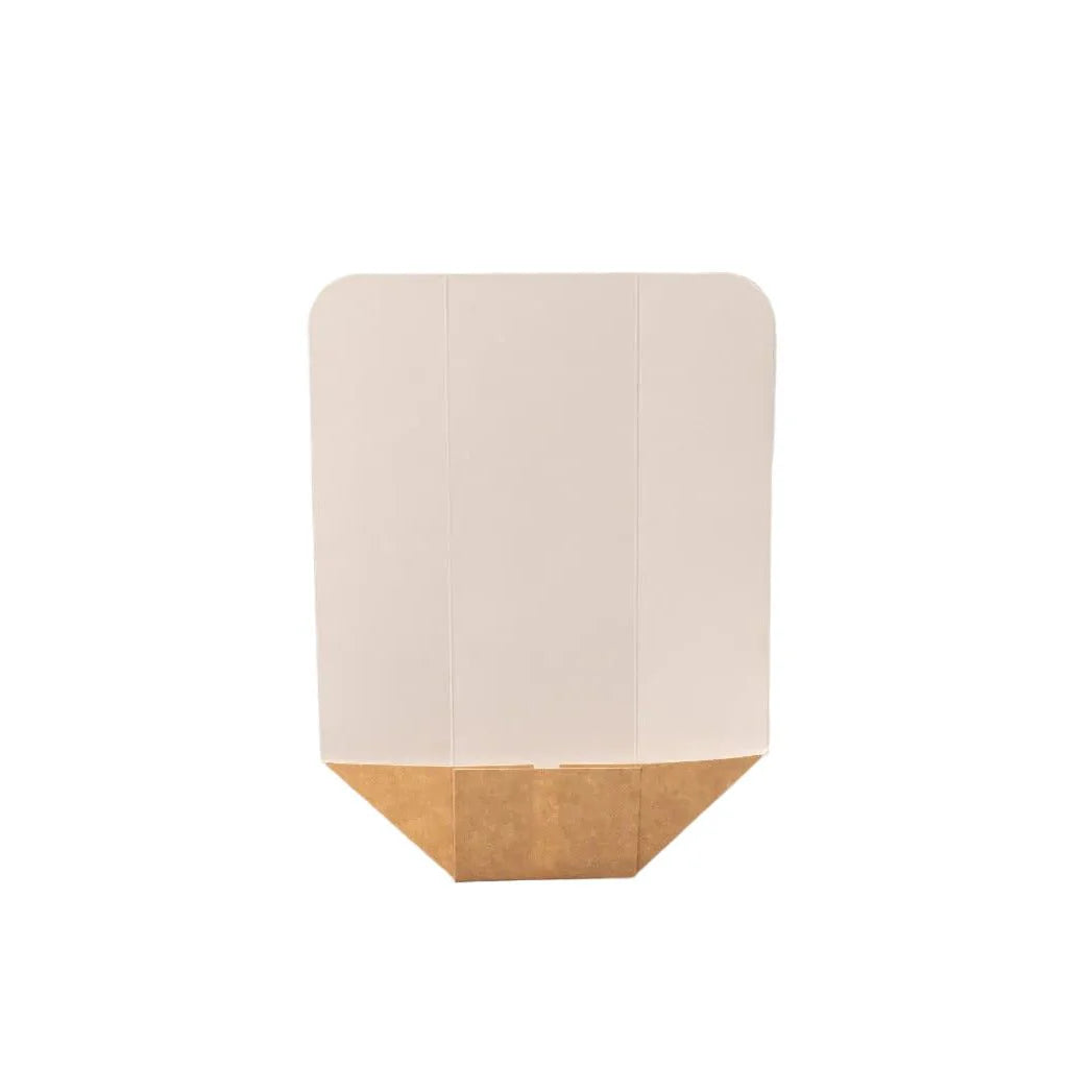 300x Zakschuiver (hotdog tray) kraft/wit BIO