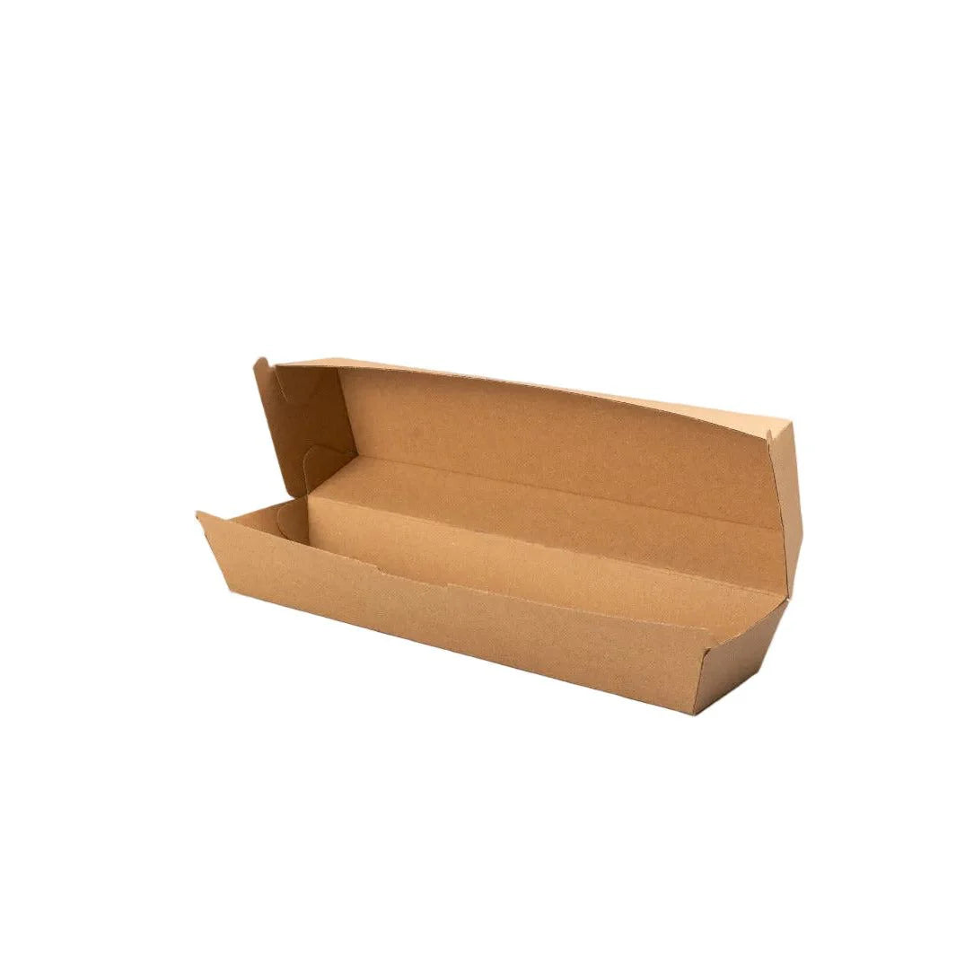 300x Baguette box kraft 30x6,5x8cm FSC