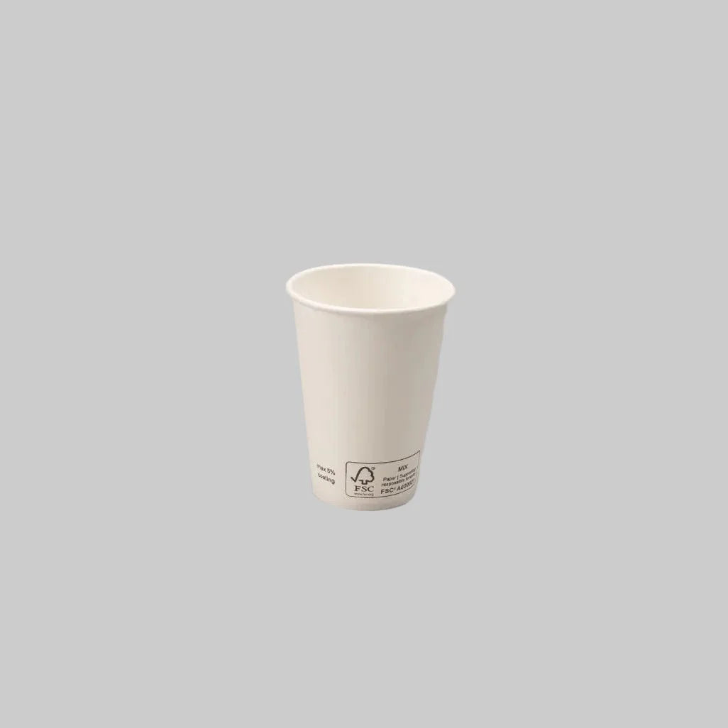 2500x Kartonnen koffiebeker 150cc 6oz wit FSC Mix