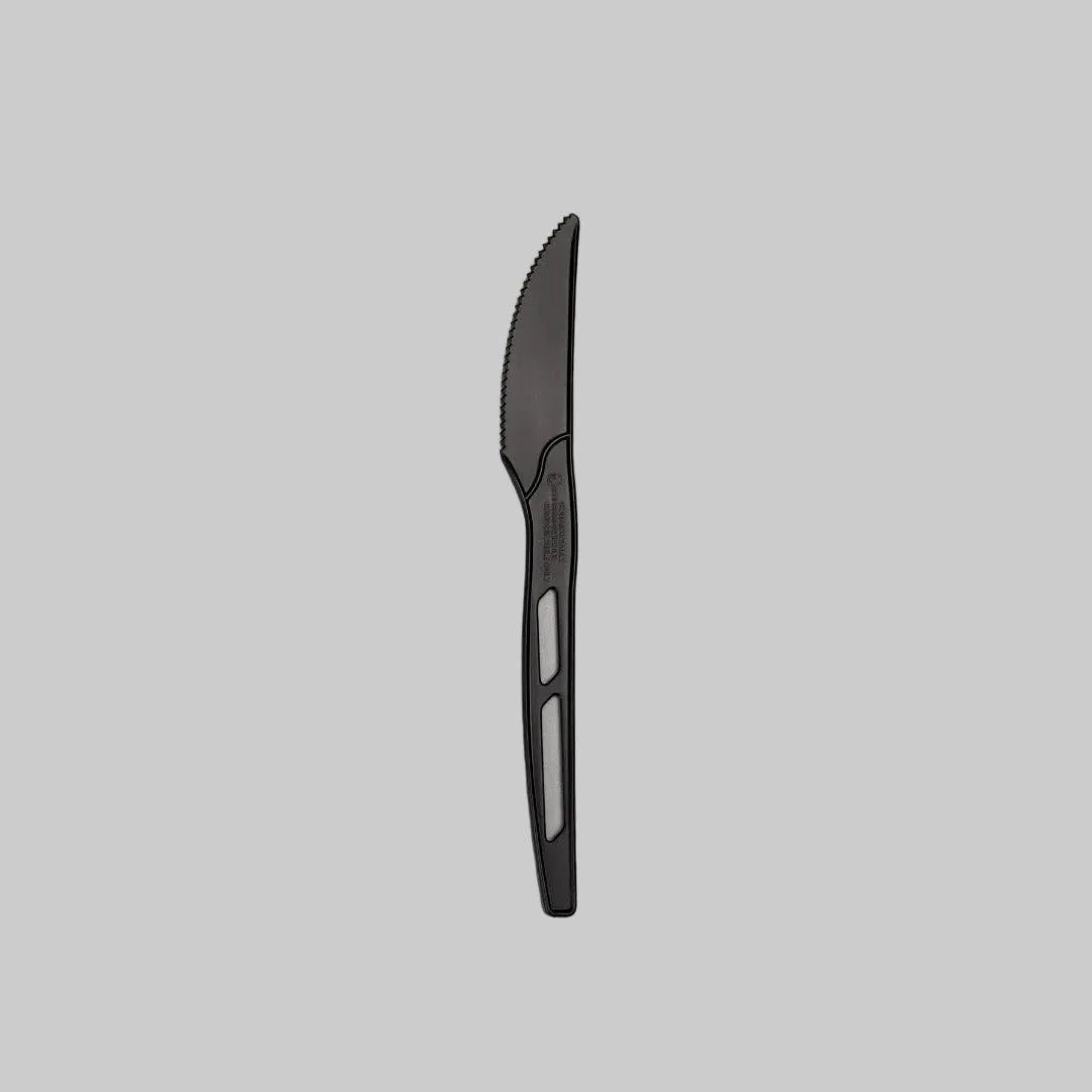 1000x Herbruikbaar mes 170mm CPLA zwart BIO