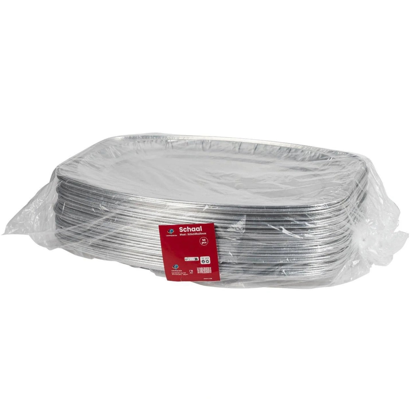 50x Cateringschaal Aluminium 550mm x 362mm x 30mm