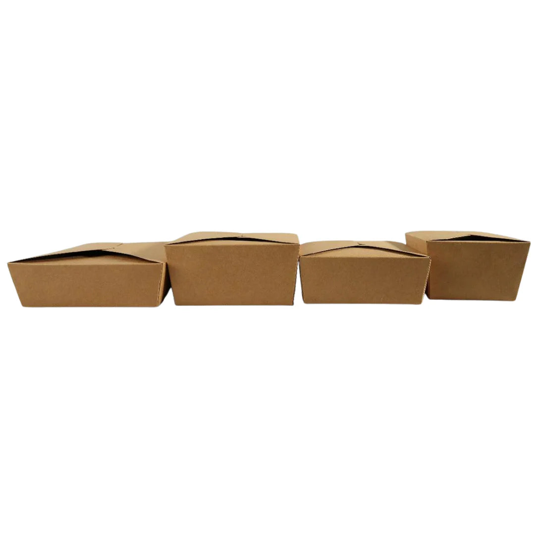 300x Oosterse Maaltijdbox 1100ml Nature kraft en Biologisch