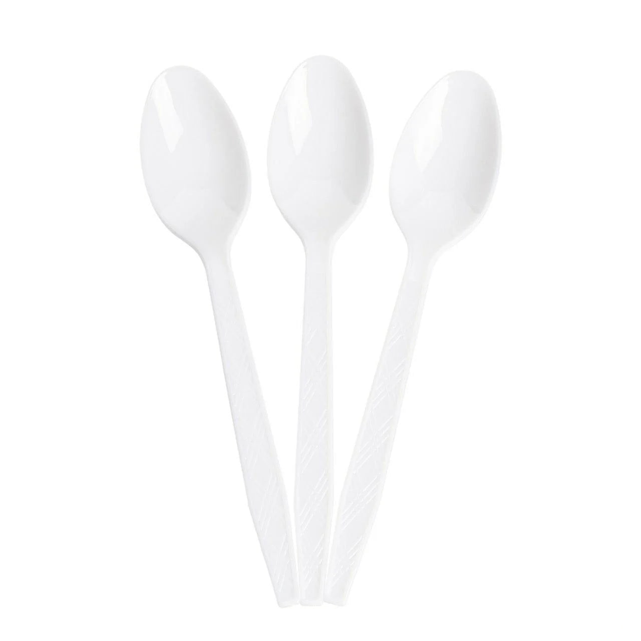 24x Herbruikbare lepel 155mm PP Wit