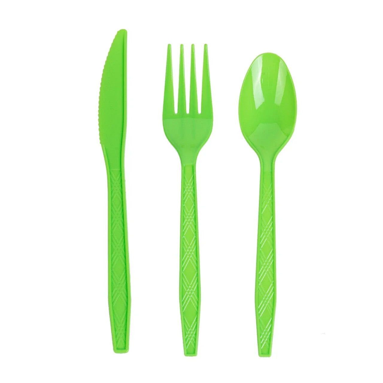 24x Herbruikbare Mes 170mm PP Groen