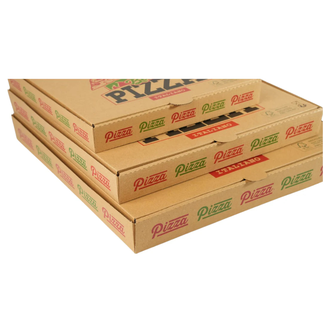 100x Pizza Doos 320 mm x 320 mm x 40 mm FSC Golfkarton