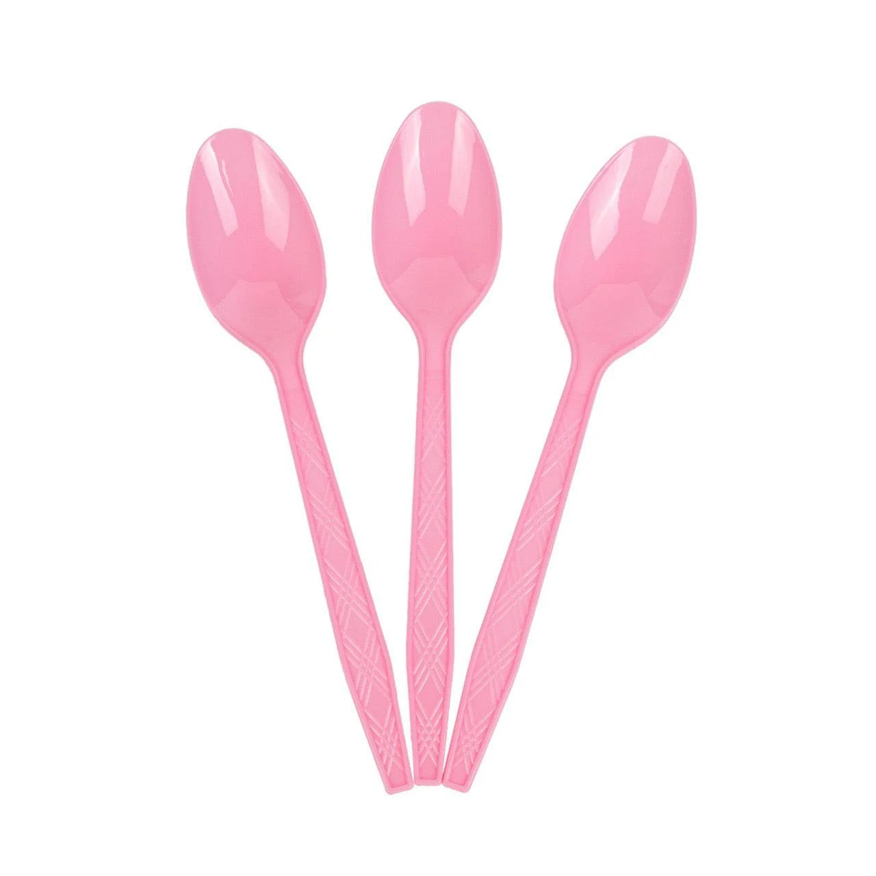 24x Herbruikbare lepel 155mm PP Roze