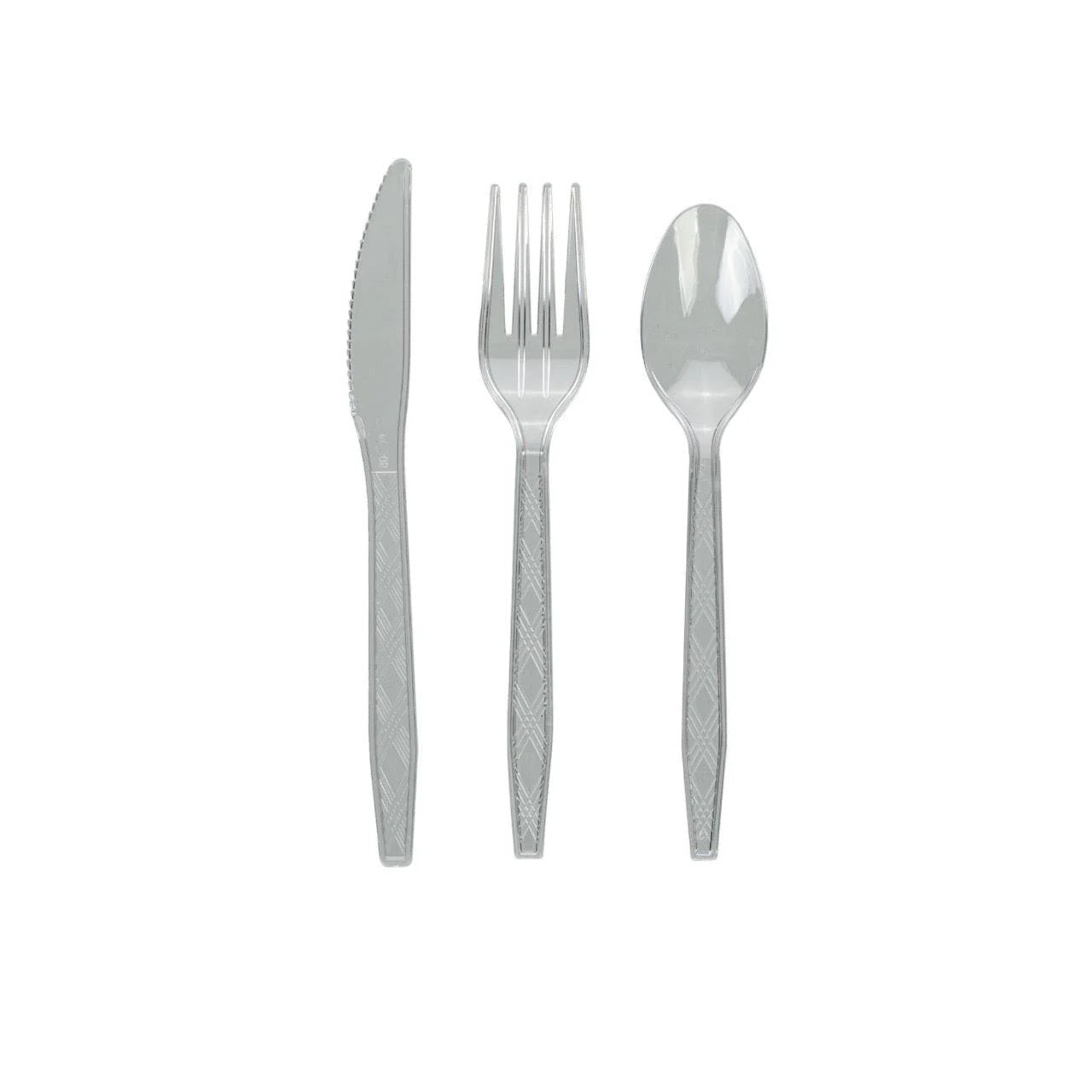 24x Herbruikbare Vork 160mm PP Transparant