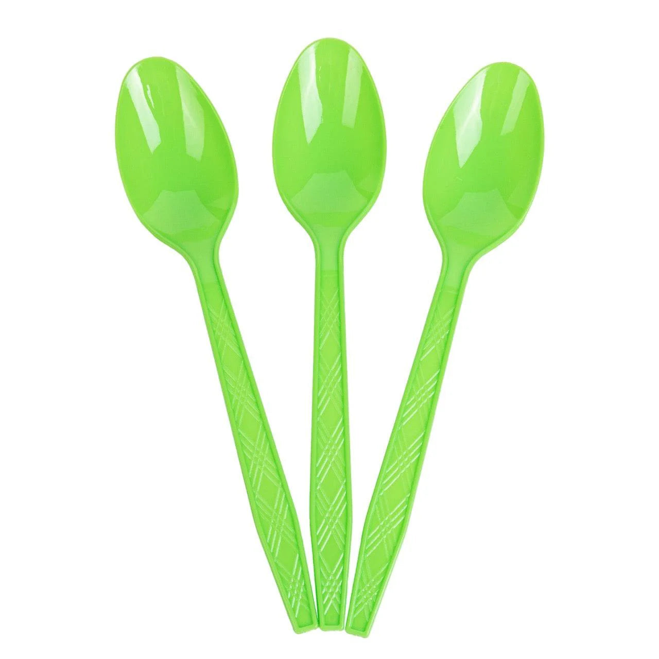 24x Herbruikbare lepel 155mm PP Groen