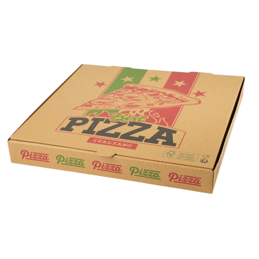 100x Pizza Doos 300 mm x 300 mm x 40 mm FSC Golfkarton