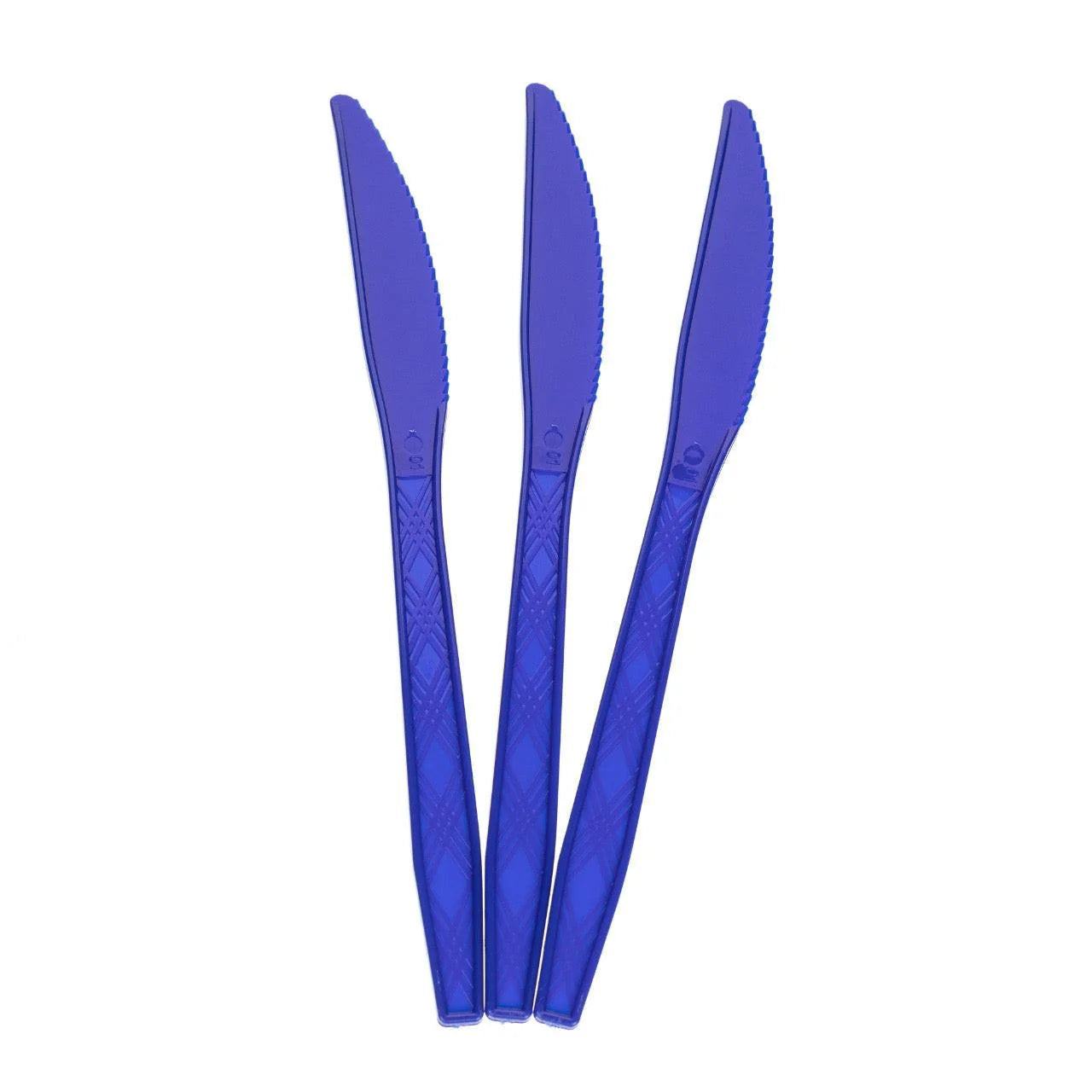 24x Herbruikbare Mes 170mm PP Blauw