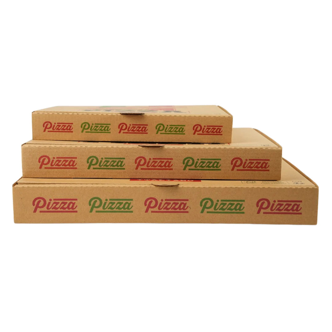 100x Pizza Doos 320 mm x 320 mm x 40 mm FSC Golfkarton