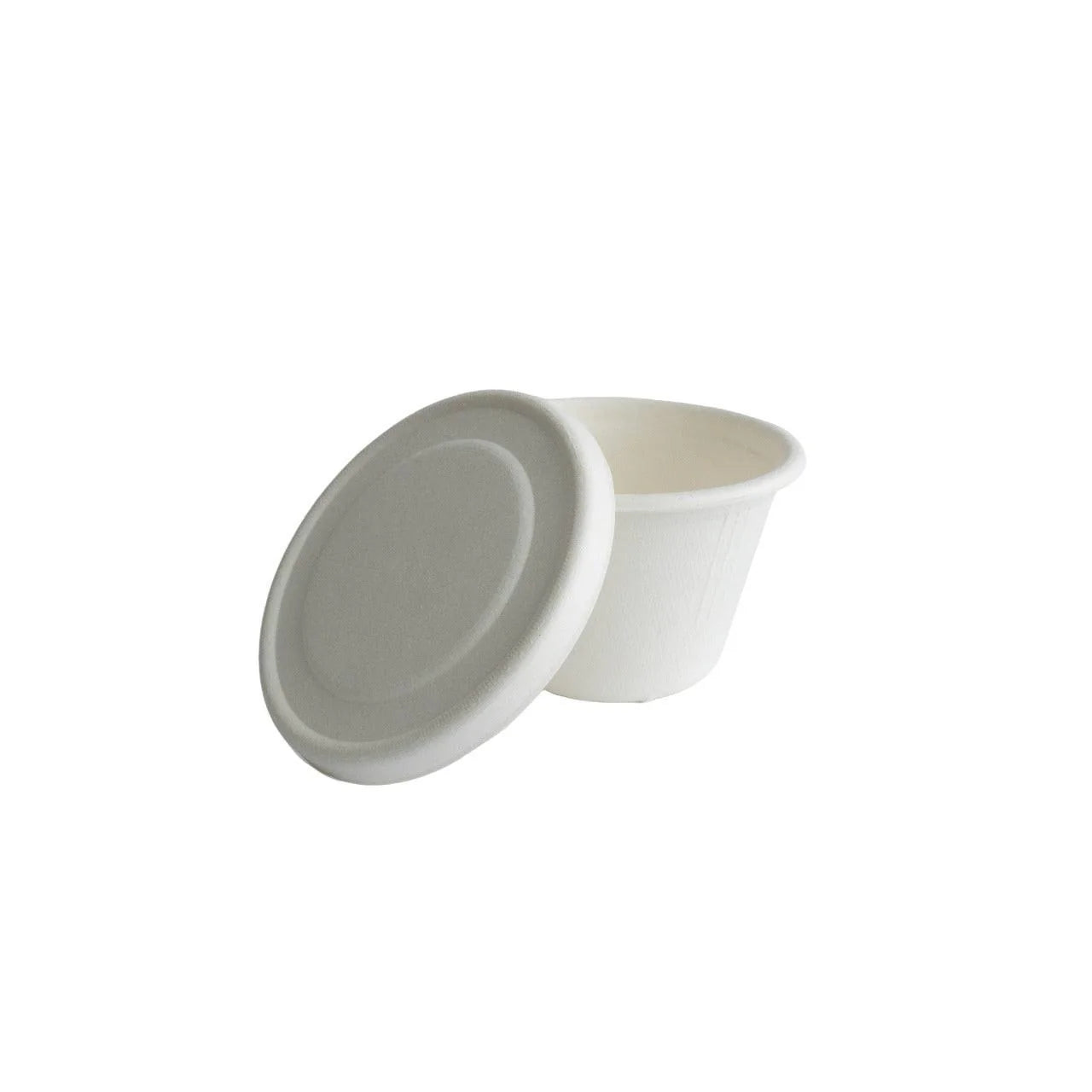 2000x Bio Sauscup van Bagasse suikerriet – 4oz (120ml) wit