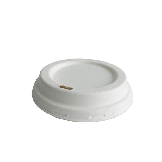 1000x Koffiebeker deksels Ø90mm Bagasse suikerriet Biologisch geschikt voor bekers 12oz 350ml