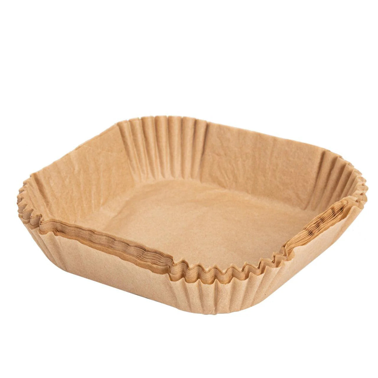 Airfryer BakPapier  Airfryer Bakjes  Wegwerpbakjes Vierkant 50 stuks  160 mm x 45 mm  Airfryer Accesoires L & XL