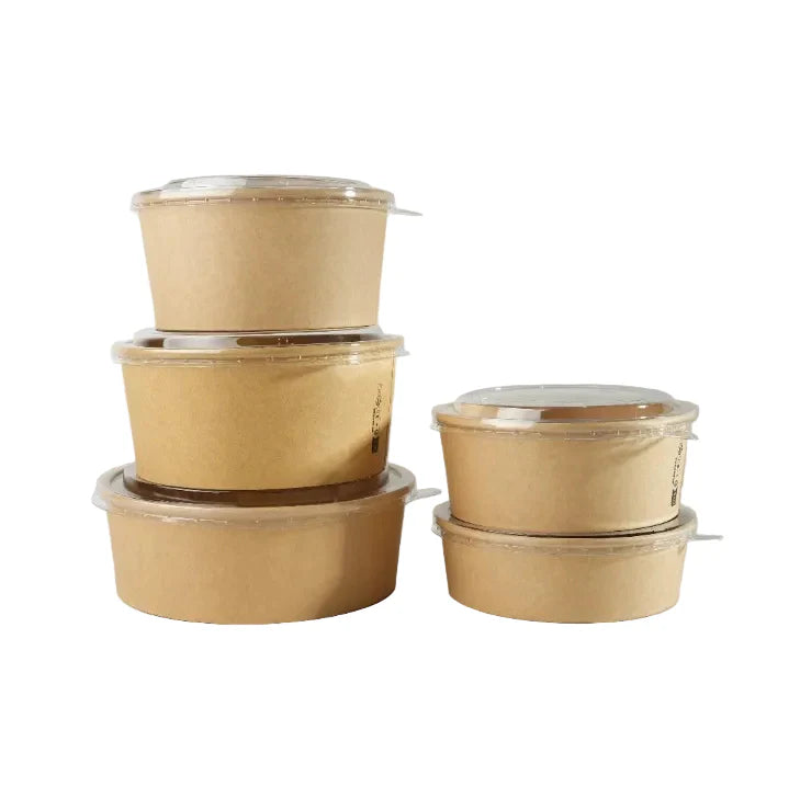 Salade Poke Bowl 1000ml Ø150mm 32oz   BIO en FSC-gecertificeerd Kraft
