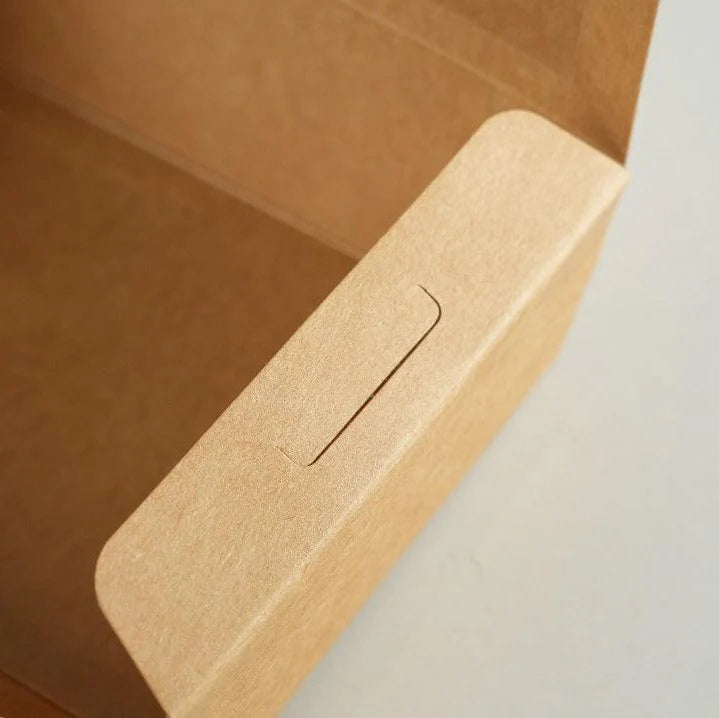 200x Foodbox met venster 1200ml bruin BIO Nature Kraft FSC