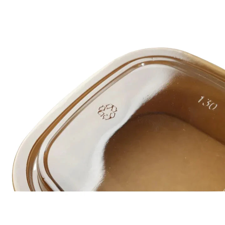 300x Deksel vierkante maaltijdbak  1000ml  170 x 170mm transparant PET