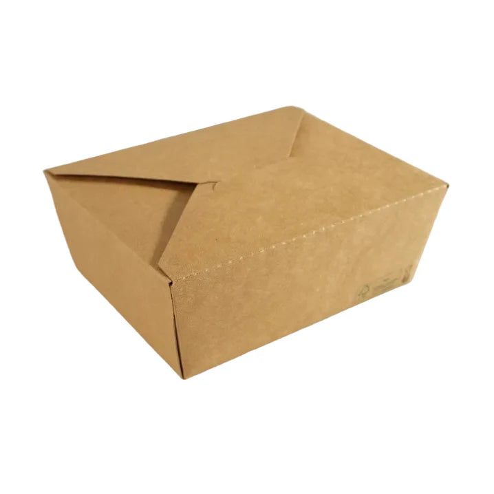 300x Oosterse Maaltijdbox 1400ml Nature kraft en Biologisch