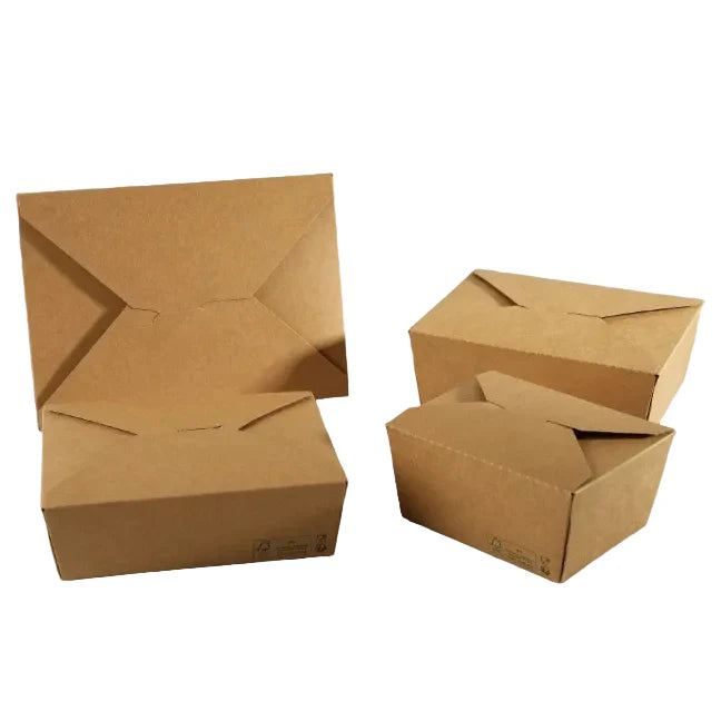 300x Oosterse Maaltijdbox 1100ml Nature kraft en Biologisch