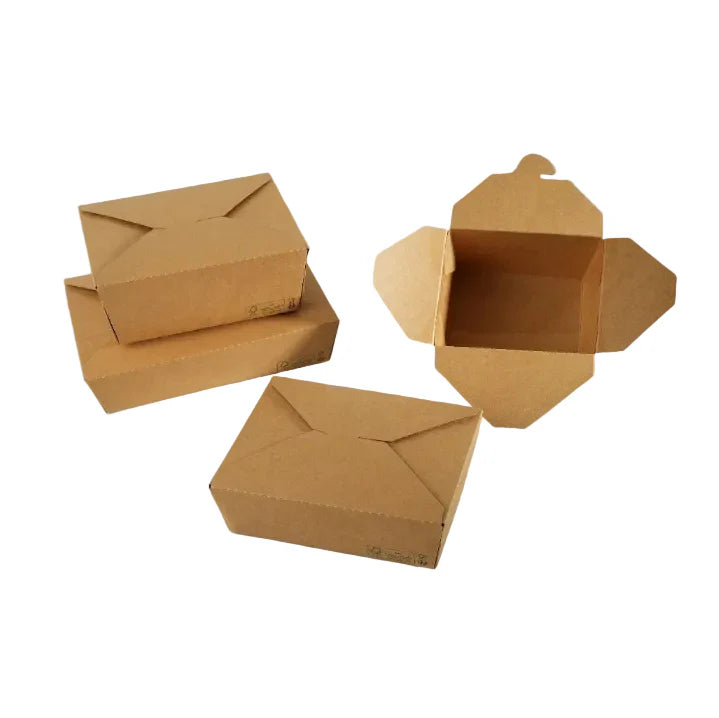 300x Oosterse Maaltijdbox 1100ml Nature kraft en Biologisch