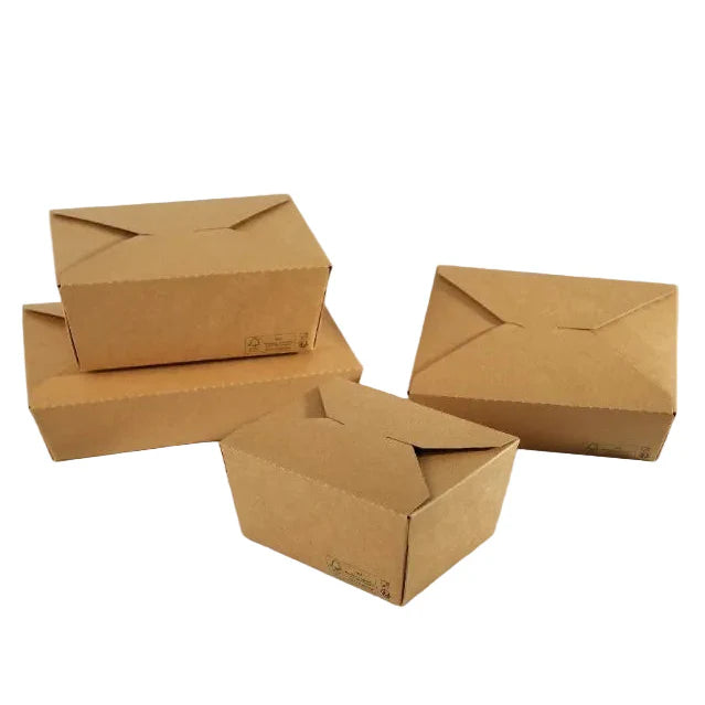 300x Oosterse Maaltijdbox 1100ml Nature kraft en Biologisch