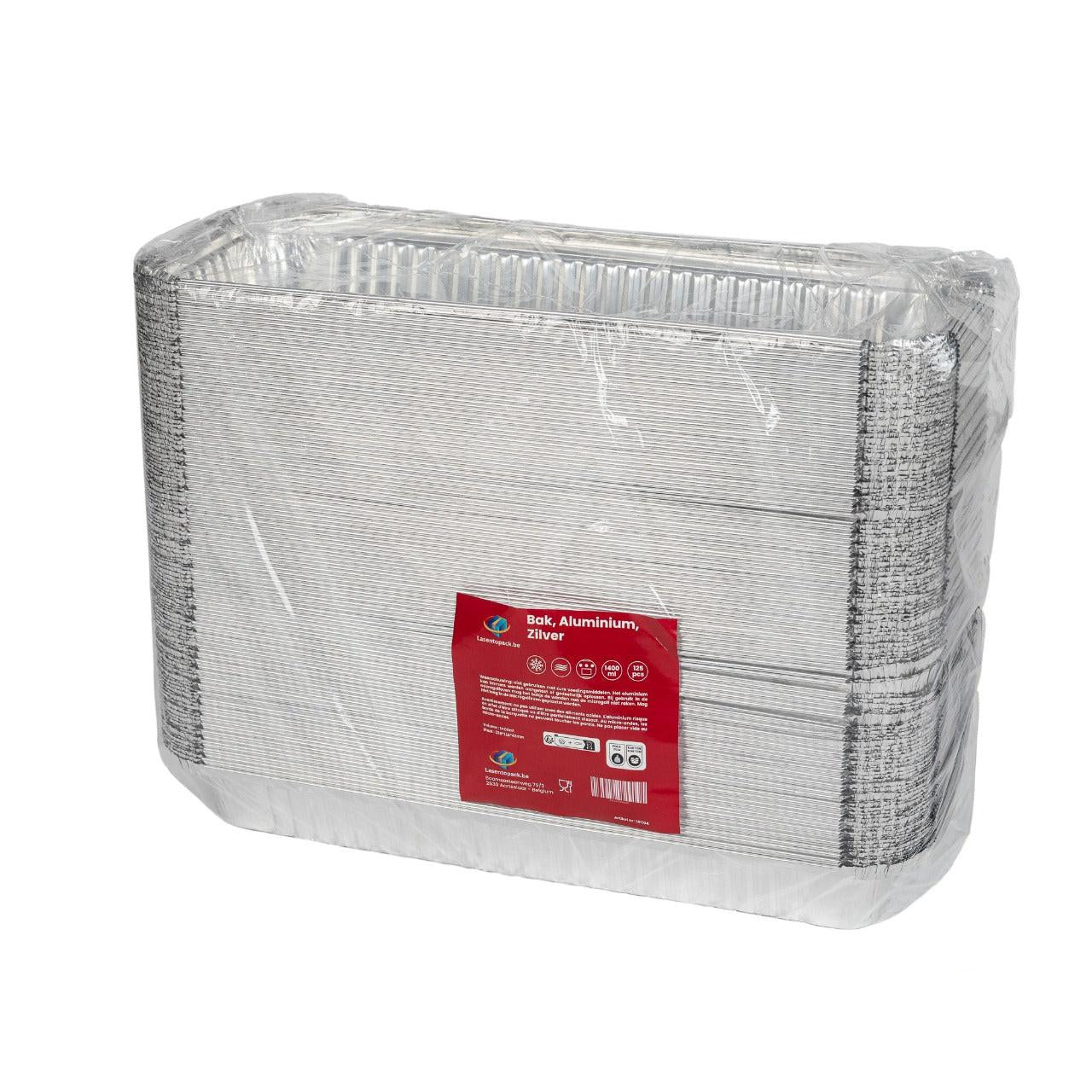 125x Aluminium bak 338x118x42mm 1400ml