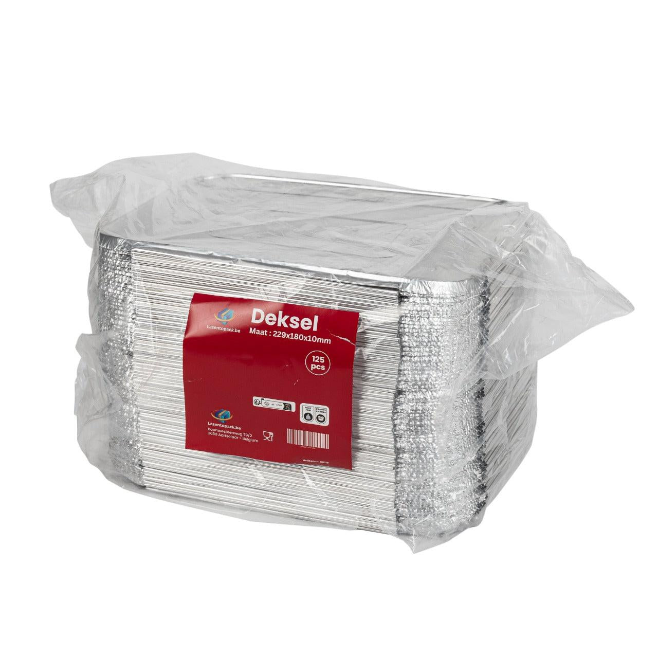 125x Aluminium Deksel   229 x 180 x 10 mm