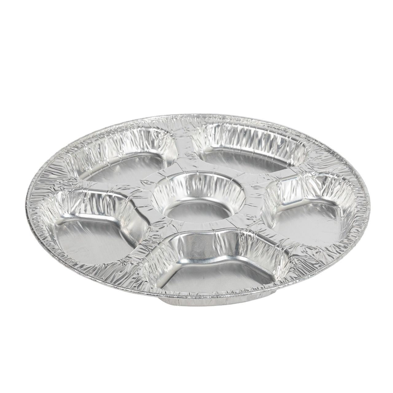 100x Aluminium Snack Schaal 7 Vaks  Ø 360mm