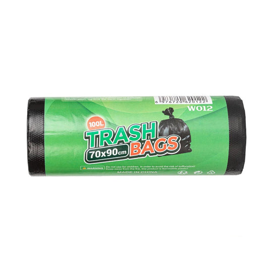 Zwarte Afvalzakken 100L – 70x90 cm – 20 Stuks op Rol