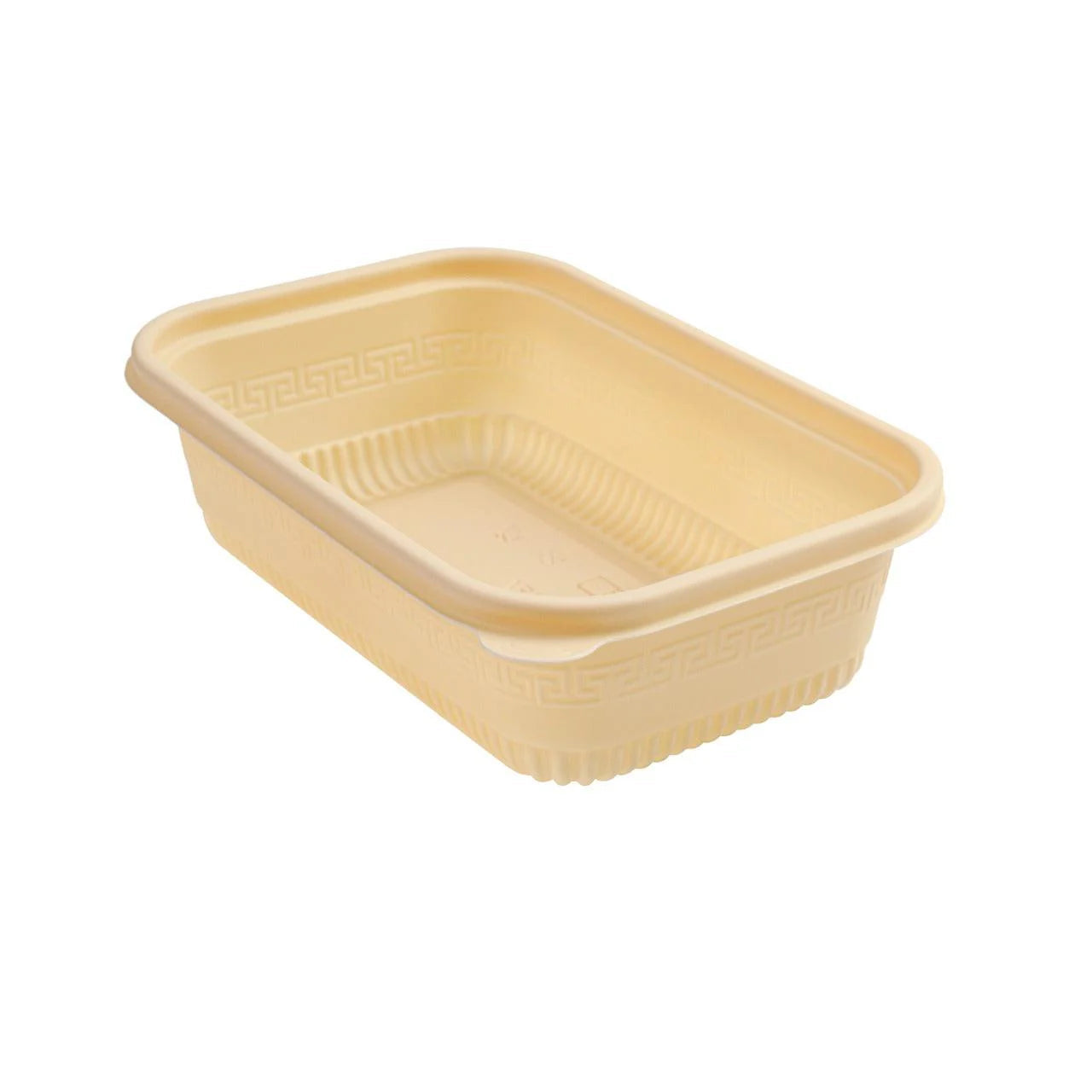 200x Maaltijdbak PP & Mais 750ml inclusief Deksel 19.55x12.75x5.57cm