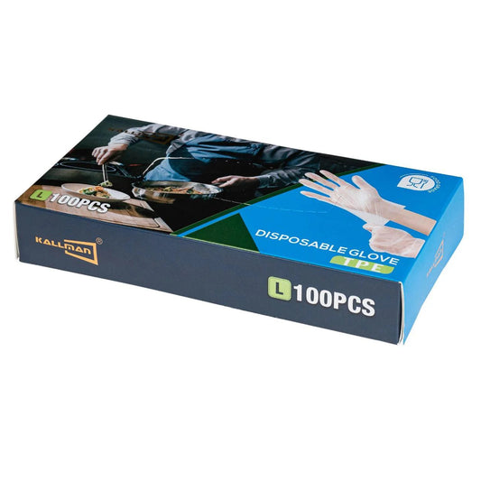 TPE Handschoenen voor Voedsel – Maat Large – 100 stuks per doos Transparant