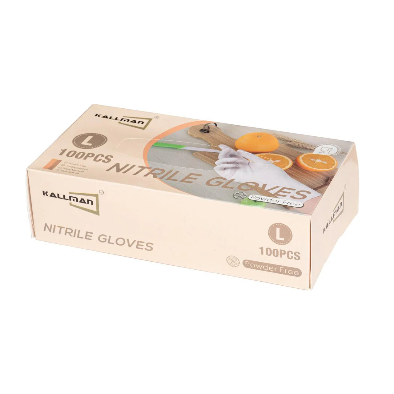 Witte Nitril Handschoenen – Maat Large – 100 stuks per doos