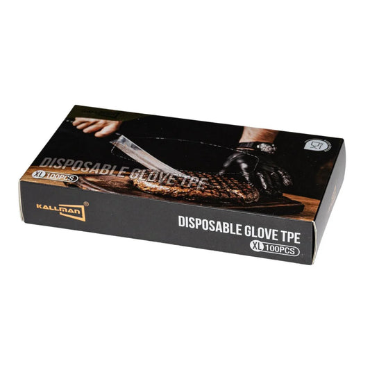 TPE Handschoenen voor Voedsel – Zwart – Maat XL – 100 stuks per doos