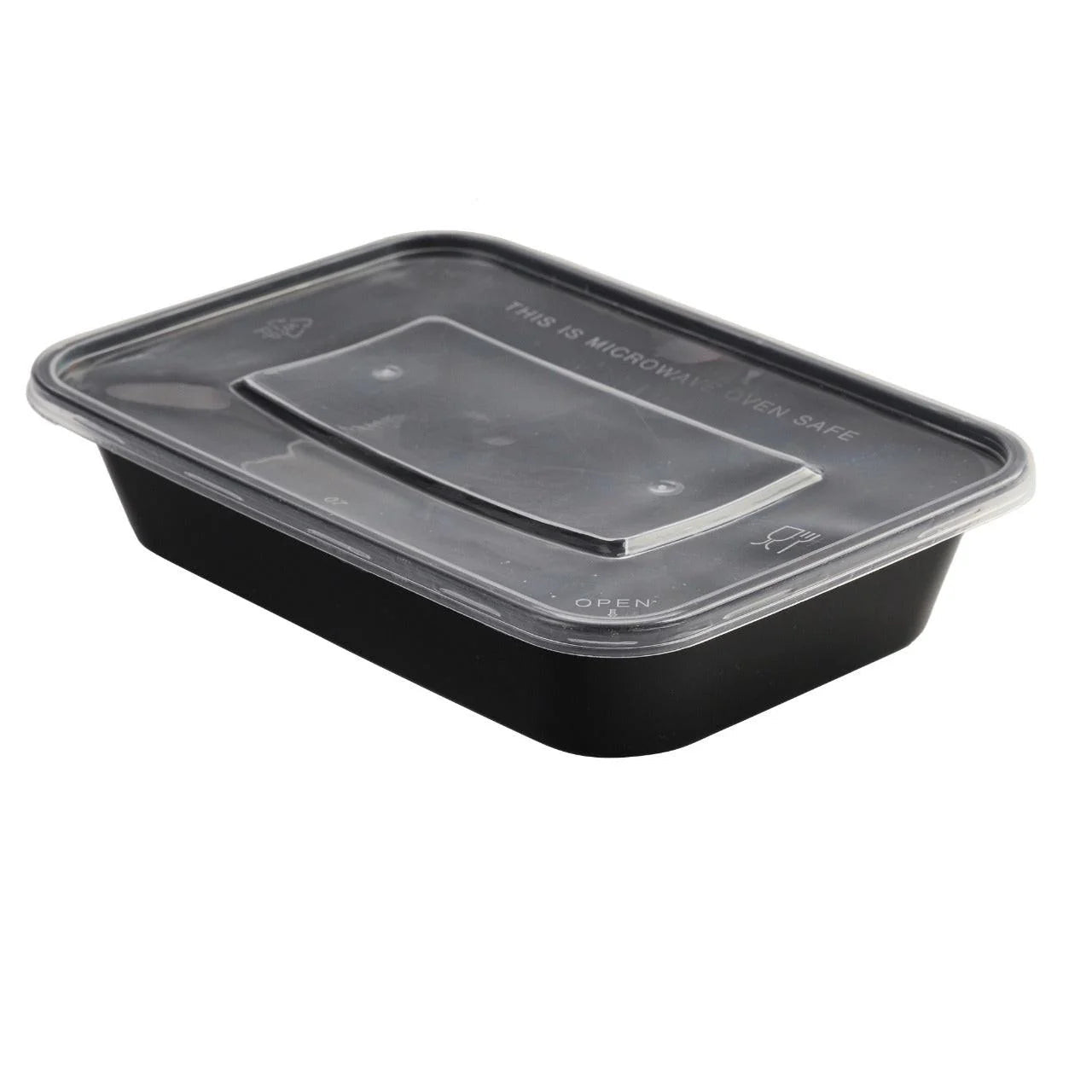 Maaltijdbak PP 500ml Zwart