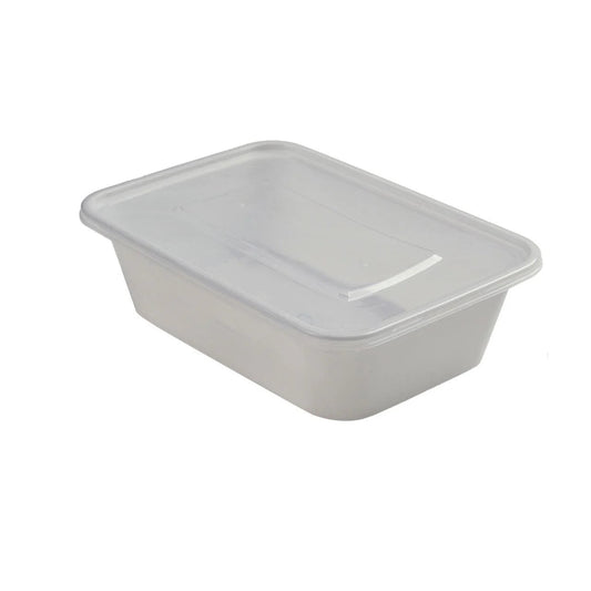 300x Maaltijdbak PP 650ml Wit