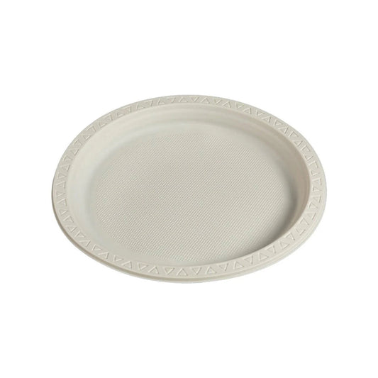 250x Herbruikbaar Bord Ø23 cm – PP &amp; Mais – 9 inch – 2,5 cm hoog