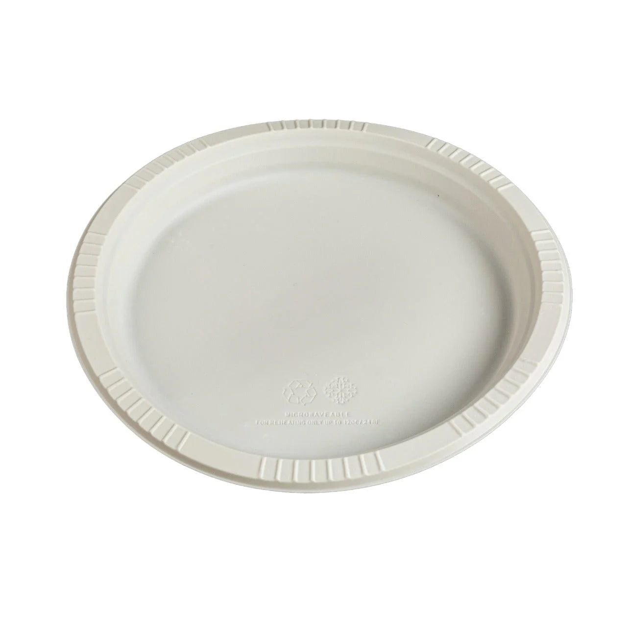 250x Herbruikbaar Bord Ø25,5 cm – PP &amp; Mais – 10 inch – 2,5 cm hoog